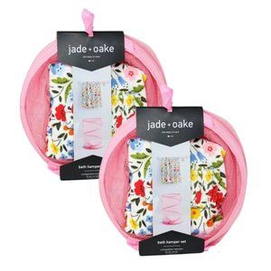 2PK OF 3pc Hamper Floral Cottage Charm Set Pink - Jade + Oake